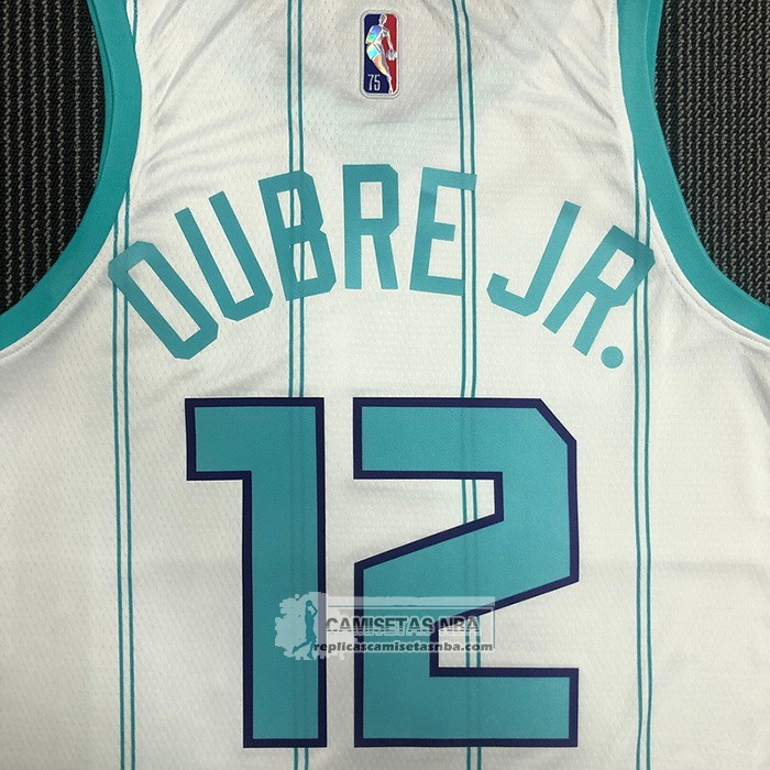 Camiseta Charlotte Hornets Kelly Oubre JR. NO 12 Association 2020-21 Blanco